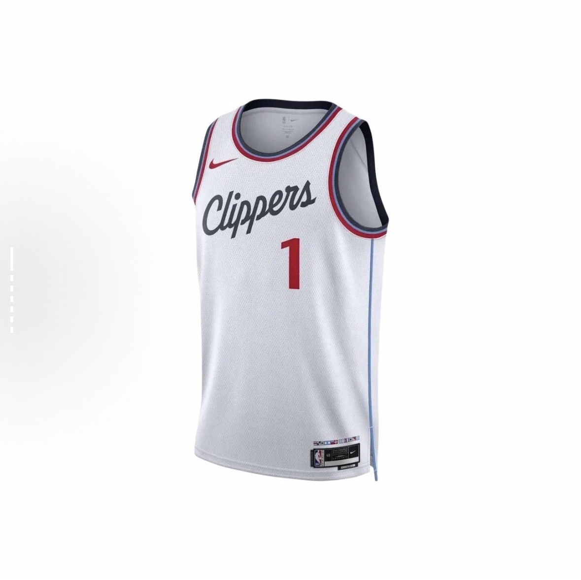 Harden Clippers jersey 1 - measuring NBA jersey length rules? uniform size visual guide